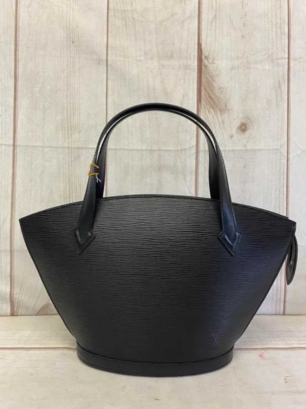 Louis Vuitton Black Epi Leather Saint Jacques handbag